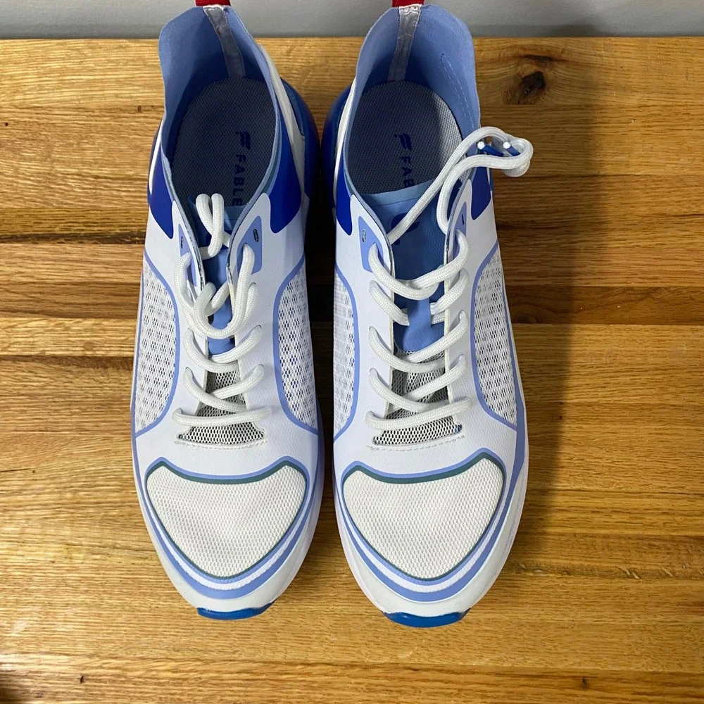 Fabletics Westlake Performance Sneakers Womens 8.5 Blue White Red Athletic Shoes